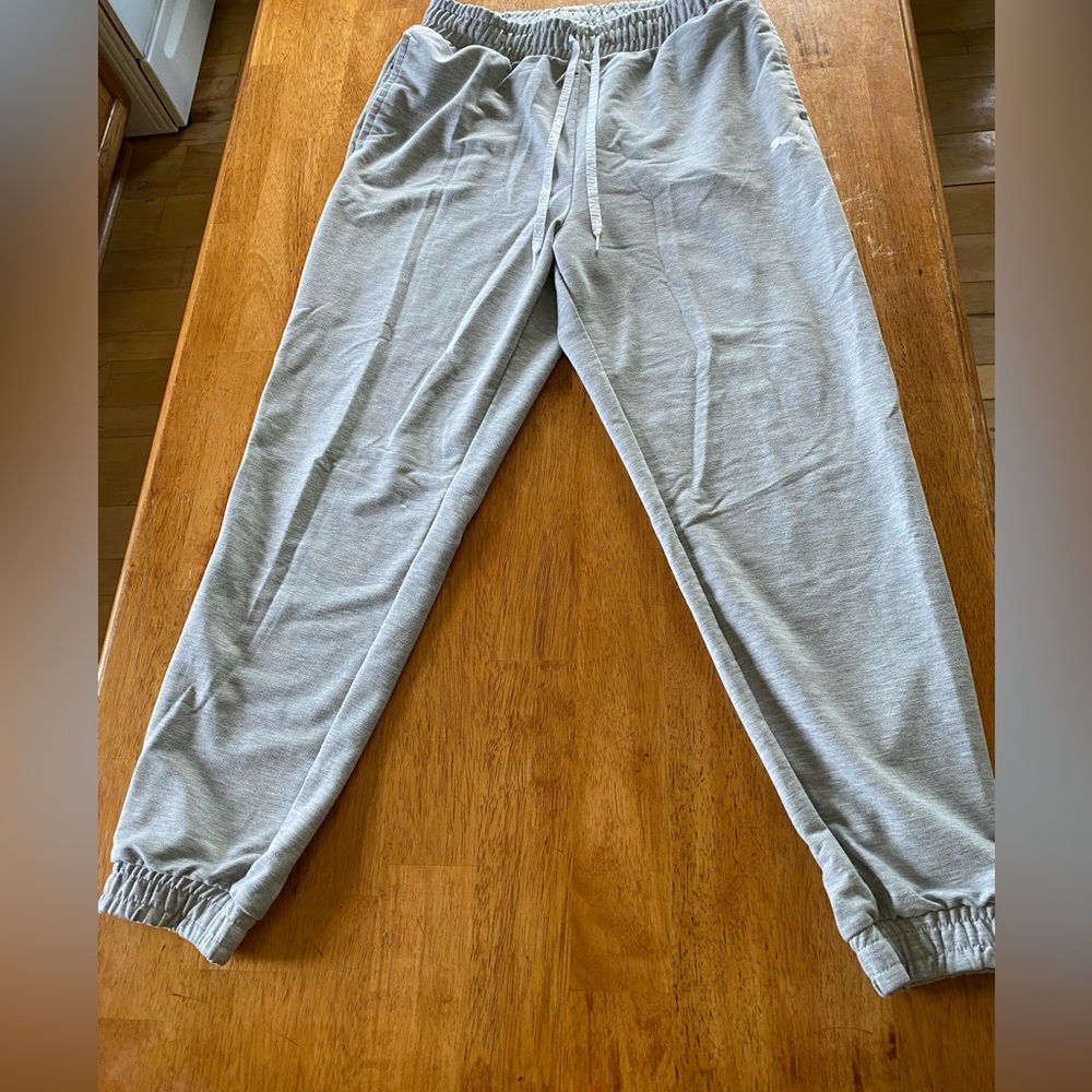 Puma sweatpants, light grey, size M, no stains/rips.